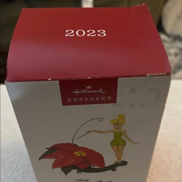 🙃 Hallmark Keepsake Tinker Bell Ornament with Red and Green - Picture 2 of 5